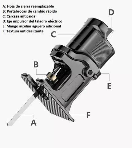 Adaptador de Taladro a Sierra